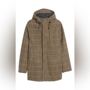 Pendleton Men’s British Tweed Hooded Waterproof Coat, L, NWT